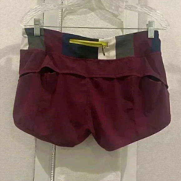 Lululemon | Run Speed Short Plum Pow Stripe
Angel Wing | Sz 8 | EUC - Picture 4 of 7